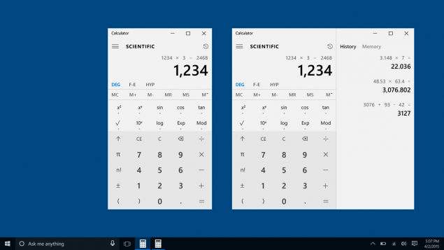 Ứng dụng Calculator trên Windows